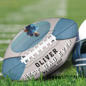 ブルーモダン最高のパパ父の日の形見の写真 アメリカンフットボール