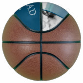 ブルーモダン最高のパパ父の日3写真コラージュ バスケットボール (右)