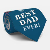 ブルーモダン最高のパパEver Father's Day 2 Photos ネクタイ (ロール)