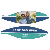 ブルーモダン最高のパパEver Photo Father バスケットボール (パネル)