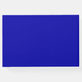 ブルーモダン王室のシルバーグリッタースクリプト ゲストブック (裏面)