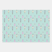 ブルーモダン芸術的泳ぐ人プール ラッピングペーパーシート (正面2)