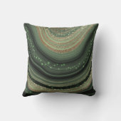 ブルーモダン金ゴールドグリッターゲート クッション (裏面)