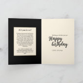 ブルーモダン金ゴールドヴァージン〔占星術の〕十二宮図標識《星座》乙女座誕生日 カード (内部)