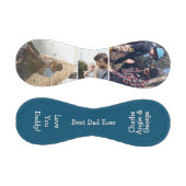 ブルーモダン3フォト最高のパパEVER BASBALL 野球ボール (パネル)