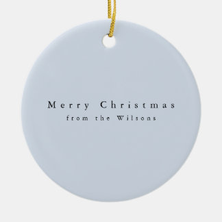 ブルーモダン オーダーメイド 名前 クリスマス ウェディング セラミックオーナメント