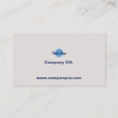 ブルーモダン&タンの名刺 名刺 (裏面)