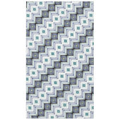 ブルーモダン&ティール（緑がかった色）テーブルクロス テーブルクロス (正面)