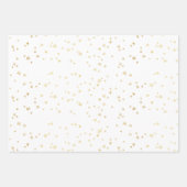 ブルーモダン&金ゴールドハッピーハヌッカスターズ ラッピングペーパーシート (正面3)