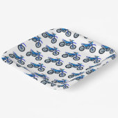 ブルーモトクロスダートバイクバースデーパーティー ペーパープレート (傾斜あり)