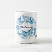 ブルーモノクロリースブリーズメイドコーヒーマグ コーヒーマグカップ (中央)