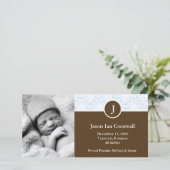 ブルーモノグラムとダマスクベビーの発表 案内状 (スタンド正面)