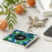 ブルーモノグラムの&グリーンゴルフキーチェーン キーホルダー (側面)