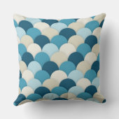 ブルーモノグラムはかりで測装飾用クッション クッション (裏面)