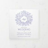 ブルーモノグラムアート愛結婚物語 三つ折りプログラム (カバー)