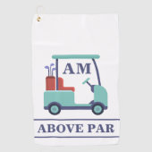 ブルーモノグラムイニシャル ゴルフタオル (正面)