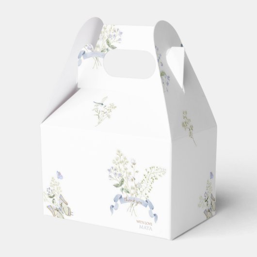 ブルーモノグラムクレストピーターザラビットベビーシャワー フェイバーボックス (裏面サイド)