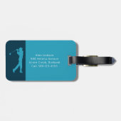 ブルーモノグラムゴルファー ラゲッジタグ (裏面横)