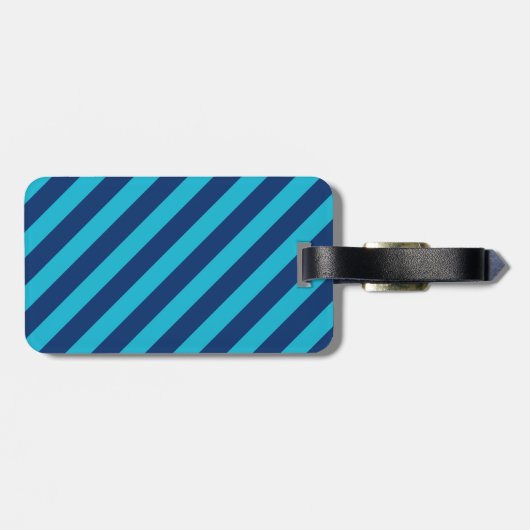 ブルーモノグラムストライプのラゲッジタグ ラゲッジタグ (裏面横)