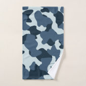 ブルーモノグラムラージカウズプリント バスタオルセット (ハンドタオル)