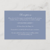 ブルーモノグラムリース結婚披露宴 エンクロージャーカード (裏面)