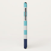 ブルーモノグラム名門私立校風のiPhoneケース Case-Mate iPhoneケース (裏面/左)