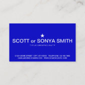 ブルーモノグラム星 名刺 (裏面)