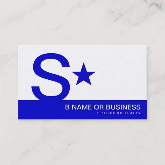 ブルーモノグラム星 名刺 (正面)