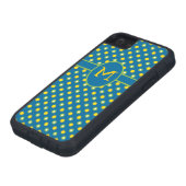 ブルーモノグラム水玉模様iPhone 5/5s Xtreme Case Case-Mate iPhoneケース (下部)