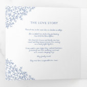 ブルーモノグラム物語の献身写真結婚の 三つ折りプログラム (内部最初)