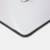 ブルーモノグラム虹彩色真珠光沢デスクマット デスクマット (コーナー)