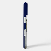 ブルーモノグラム3枚フォトコラージュ Case-Mate iPhoneケース (裏面 / 右)