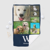 ブルーモノグラム7フォトコラージュ ゴルフタオル (インサイチュ)