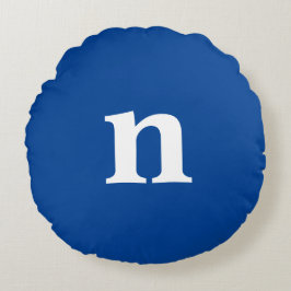 ブルーモノグラム ラウンドクッション
