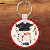 ブルーモルタルおよび卒業証書 キーホルダー (正面)