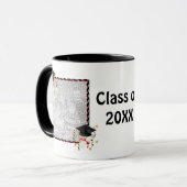 ブルーモルタルおよび卒業証書 マグカップ (正面左)