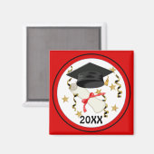 ブルーモルタルおよび卒業証書 マグネット (正面/裏面)