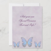 ブルーモルファンシーフォバタフライ招待状 招待状 (裏面)