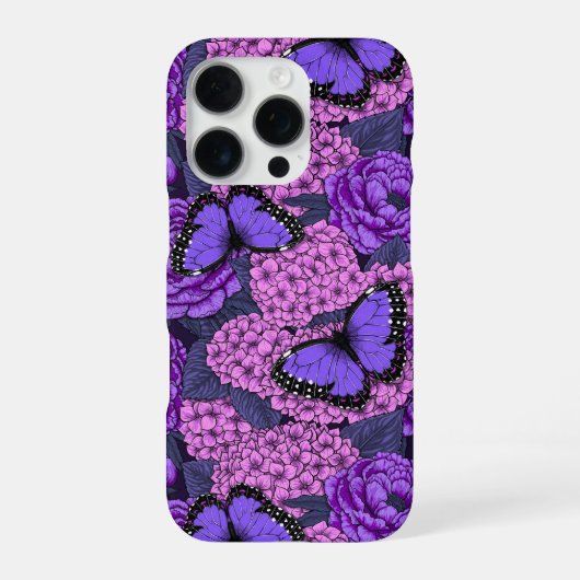 ブルーモルフォの庭 2 iPhoneケース (裏面)