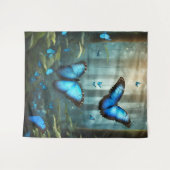 ブルーモルフォバタフライ タペストリー (正面(横))