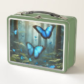 ブルーモルフォバタフライ メタルランチボックス (正面)