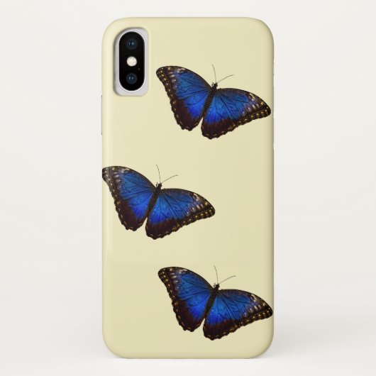 ブルーモルフォバタフライ Case-Mate iPhoneケース (裏面)