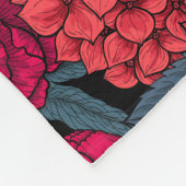 ブルーモルフォ庭園 フリースブランケット (角)