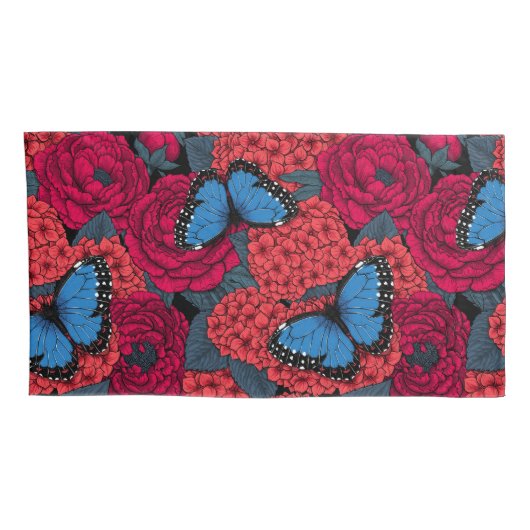 ブルーモルフォ庭園 枕カバー (裏面-右)