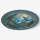 ブルーモルフォ紙プレート ペーパープレート (アングル)