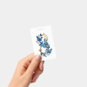 ブルーモルフォ蝶の無限大のシンボル バッジ (手持ち)