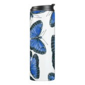 ブルーモルフォ蝶パターンデザイン タンブラー (回転左)