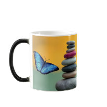 ブルーモルフォ蝶モノグラム名文字