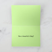 ブルーモルホバタフライハッピーバースデー カード (内部)