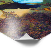 ブルーモルホバタフライプリント フォトプリント (角)